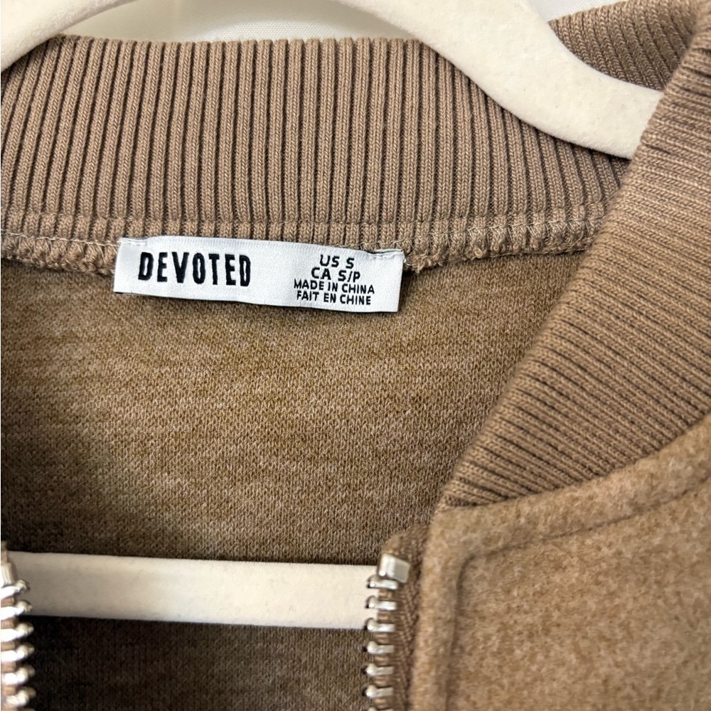 Small Devoted Brown Zip-Up Jacket​​ - Picture 3 of 8